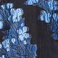 Women's Sleeveless Halter Neck Floral Brocade A-Line Dress