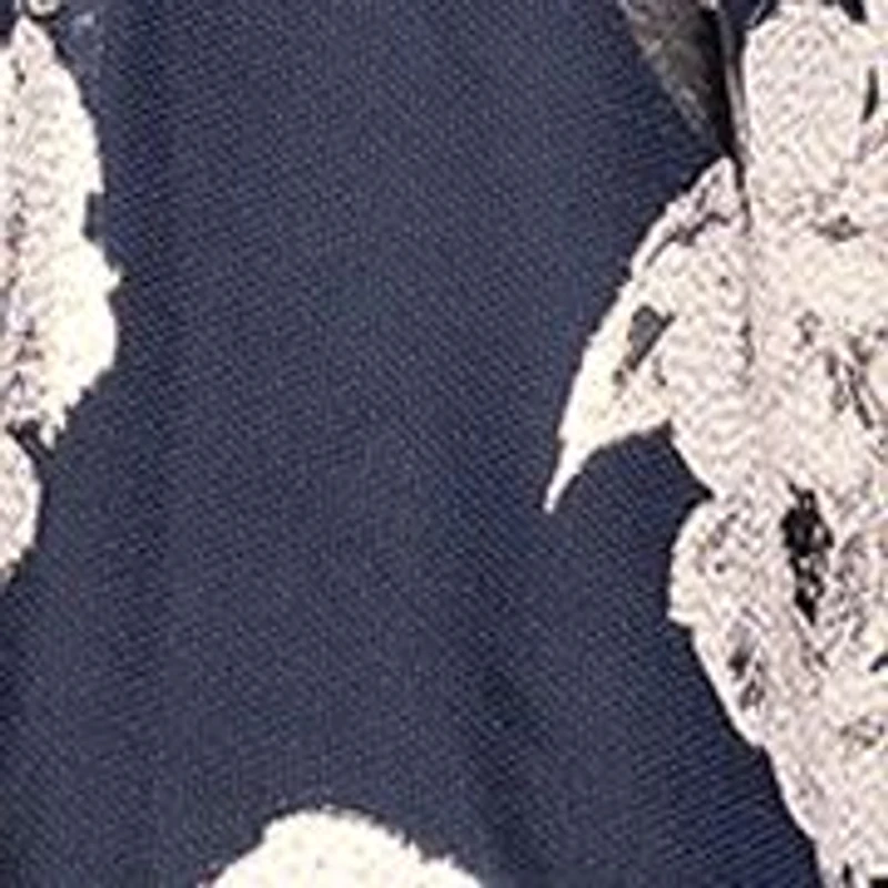 Women's Strapless Floral Foil Printed Gown