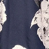 Women's Strapless Floral Foil Printed Gown