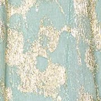 Women's V-Neck Foil Gown