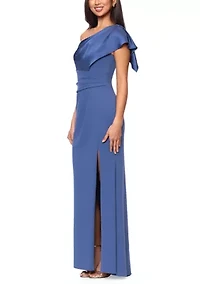 Women's One Shoulder Ruched Gown
