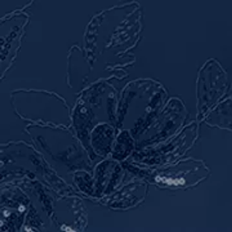 Women's One Shoulder Floral Sequin Gown