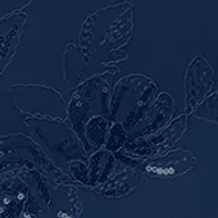 Women's One Shoulder Floral Sequin Gown