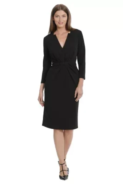 Elbow Sleeve Full Skirt Midi