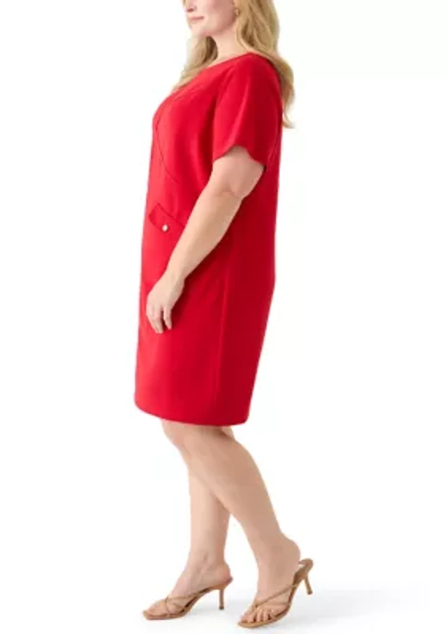 en elly lace short-sleeve mini babydoll dress En Elly Lace Short-Sleeve Mini Babydoll Dress