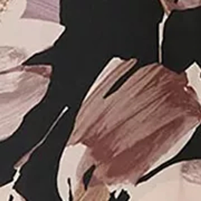Women's Short Sleeve Crew Neck Floral Print Scuba A-Line Dress