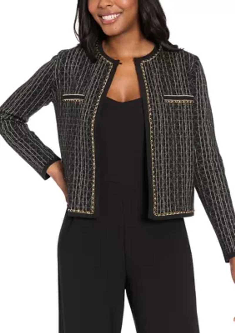 Women's Long Sleeve Printed Cardigan