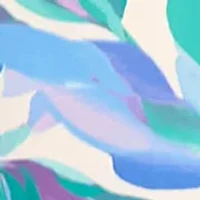 Plus Short Sleeve Floral Scuba Midi Dress