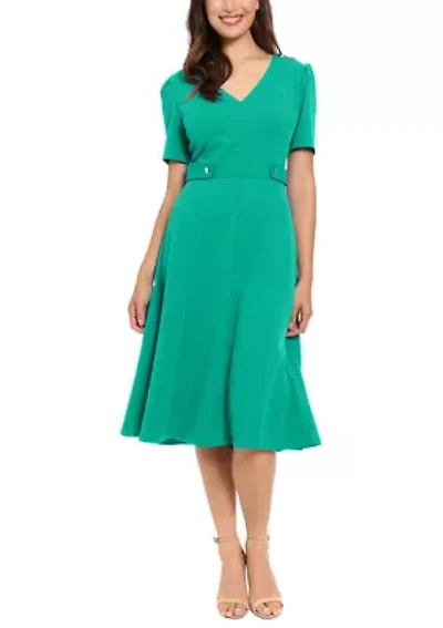 Women's Short Sleeve Side Tab Dress