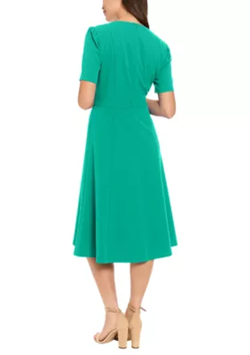 Women's Short Sleeve Side Tab Dress