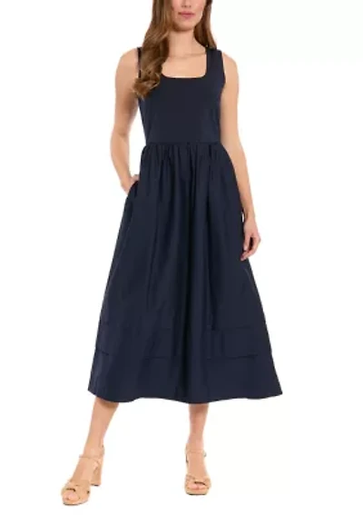 Women's Sleeveless Twofer Dress