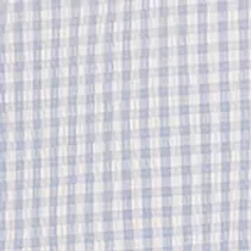 Women's Short Sleeve Ruffle Gingham Mini Dress