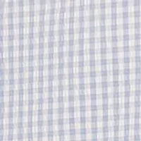 Women's Short Sleeve Ruffle Gingham Mini Dress