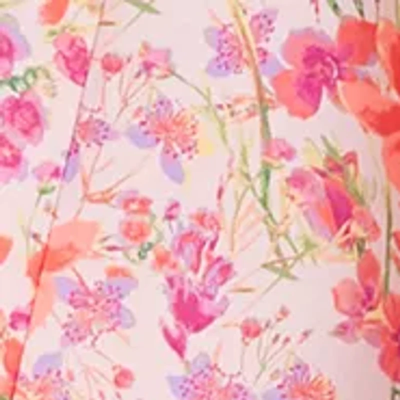 Women's Printed Crepe Scuba Fit and Flare Dress