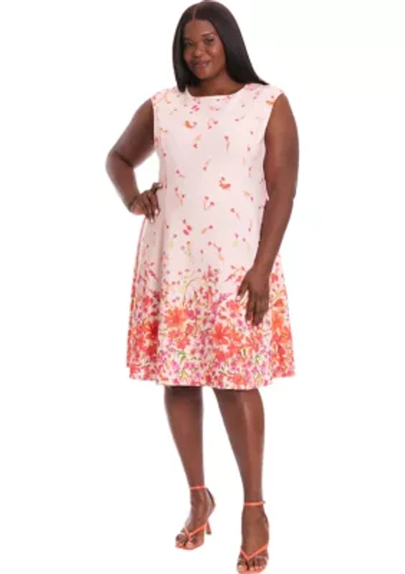 Plus London Times Floral Dress