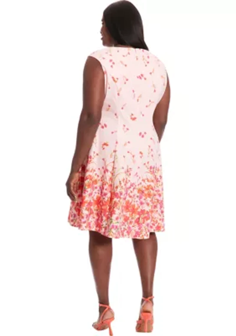 Plus London Times Floral Dress