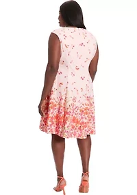 Plus London Times Floral Dress