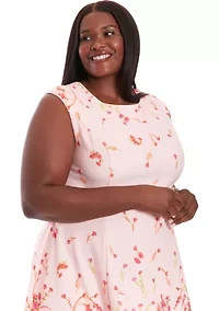 Plus London Times Floral Dress