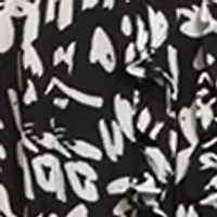 Plus Printed Bubble Crepe Ruffle Neck Smocked Waist Halter Tiered Maxi Dress