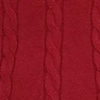 Women's Long Sleeve Cable Knit Fit & Flare Dress