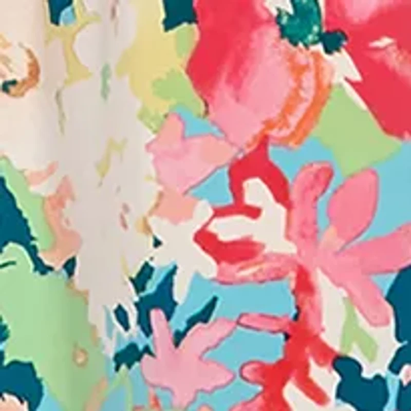 Women's Sleeveless V-Neck Floral Print Maxi Dress