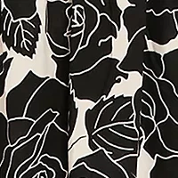 Women's Short Sleeve Square Neck Floral Print Maxi Dress