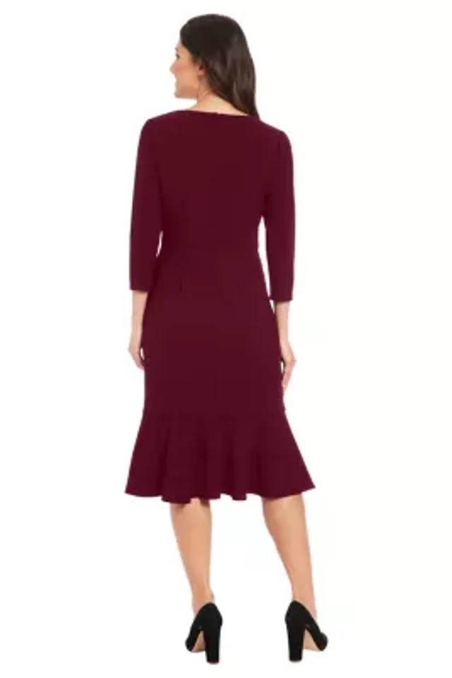 Calvin Klein Scuba Suede V-Neck Front Zip A-Line Dress at Hamilton Place in  Chattanooga, TN