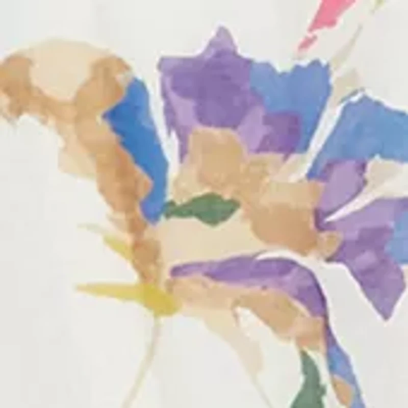 Women's V-Neck Floral Printed A-Line Maxi Dress