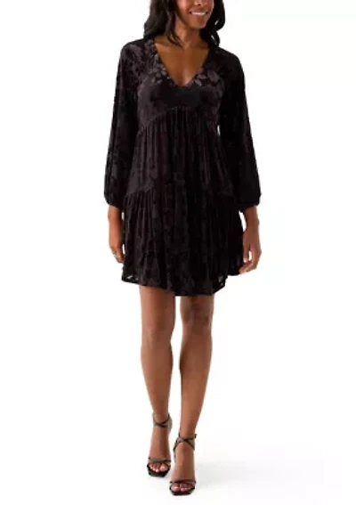 Women's Raglan Sleeve Tiered Dress