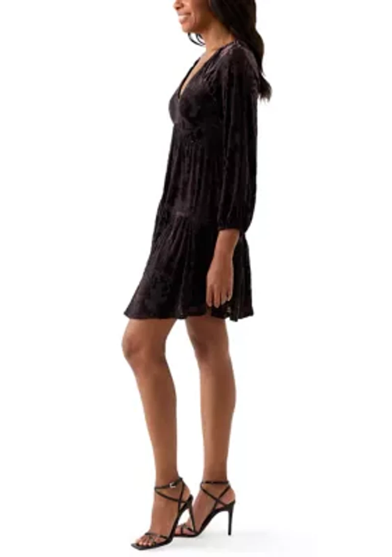 Women's Raglan Sleeve Tiered Dress