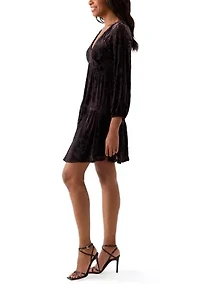 Women's Raglan Sleeve Tiered Dress