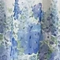 Women's Elbow Sleeve V-Neck Floral Print Chiffon Maxi Dress