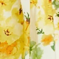 Women's Sleeveless V-Neck Floral Print Mini Dress