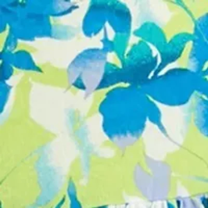 Women's Sleeveless Square Neck Floral Print Dress