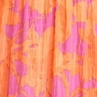 Women's Short Sleeve Floral Print Mini Dress