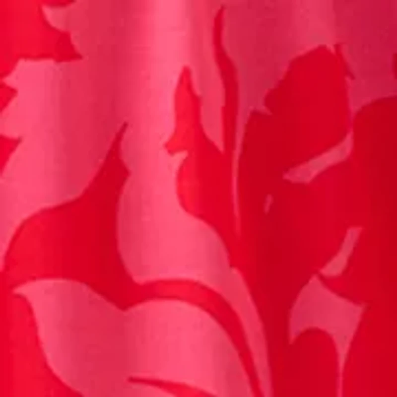 Plus Inverted V Neck A Line Dress