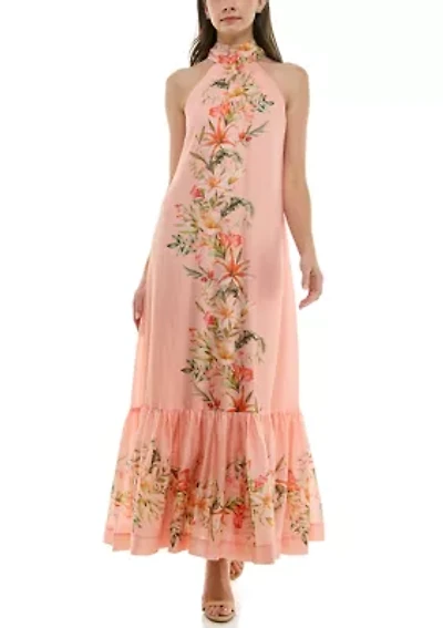Women's Tie Neck Shift Dress