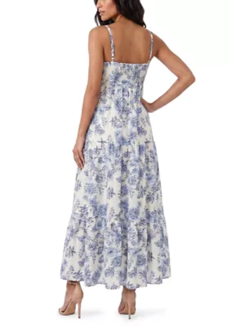 Women's Floral Sweetheart Shift Dress