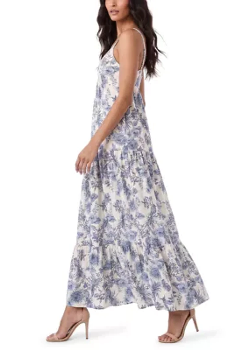 Women's Floral Sweetheart Shift Dress