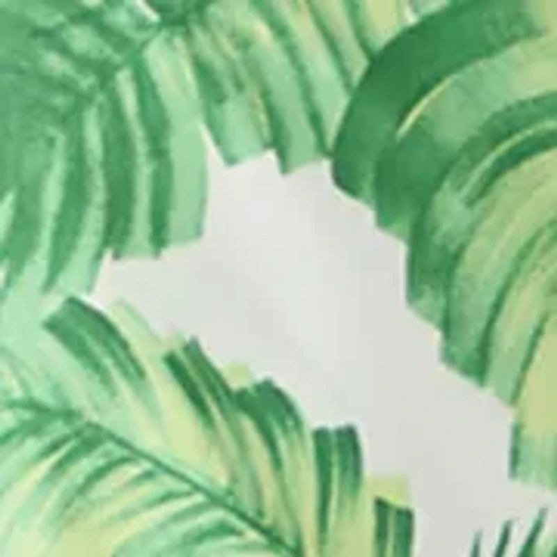 Women's Sleeveless Tropical Leaf Midi Dress