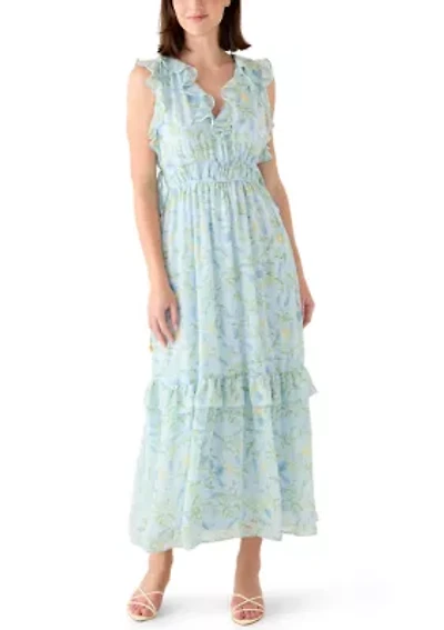Women's Sleeveless Floral Maxi Dress