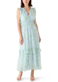 Women's Sleeveless Floral Maxi Dress