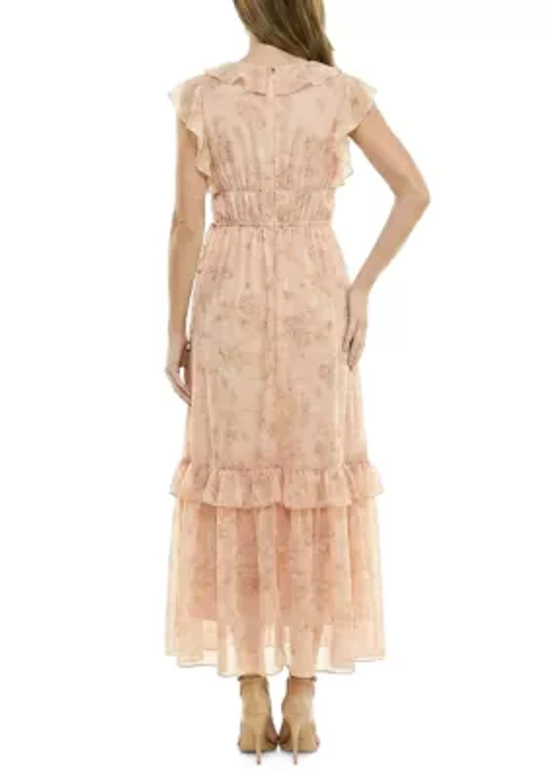 Women's Sleeveless Floral Maxi Dress