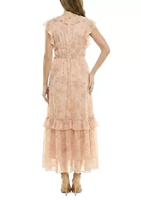 Women's Sleeveless Floral Maxi Dress