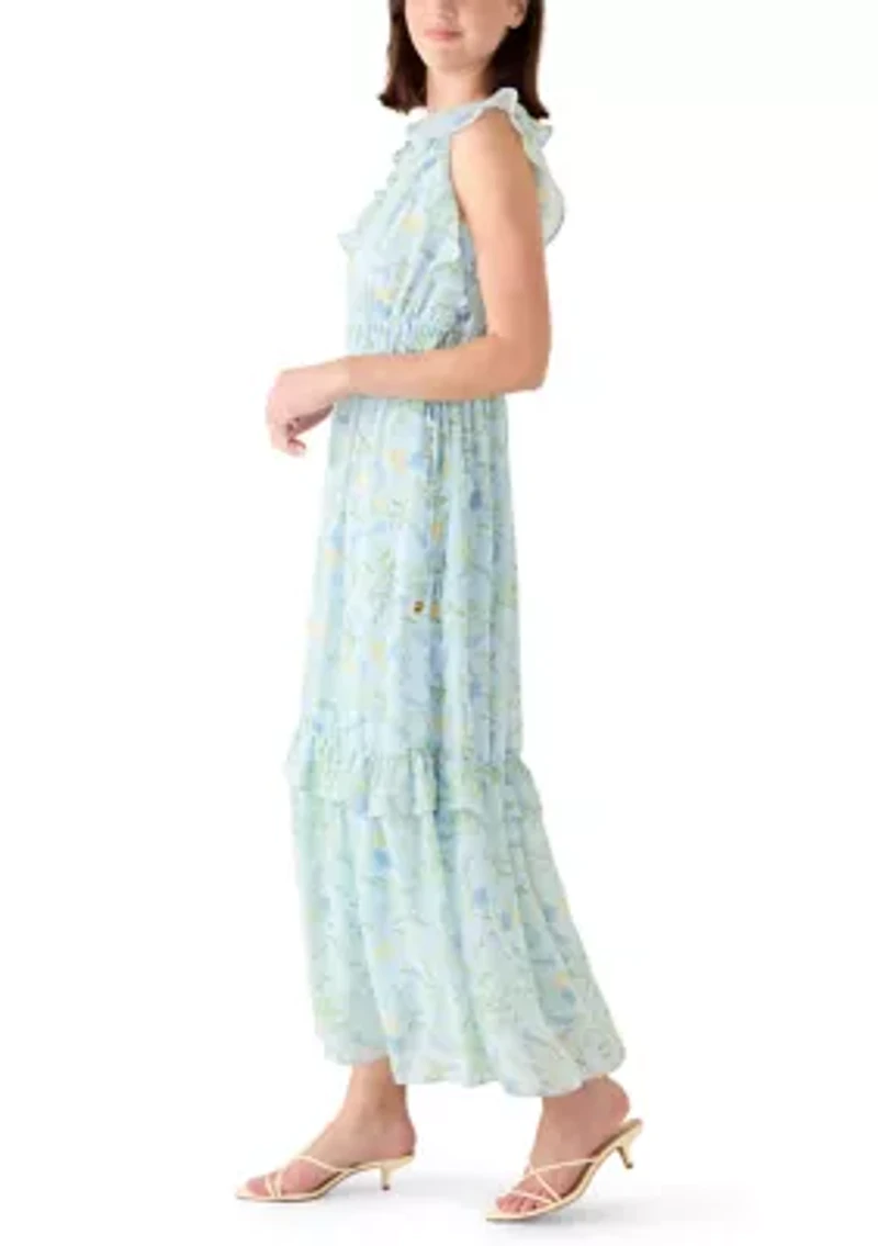 Women's Sleeveless Floral Maxi Dress