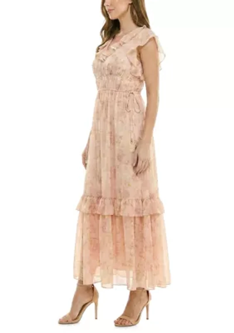 Women's Sleeveless Floral Maxi Dress