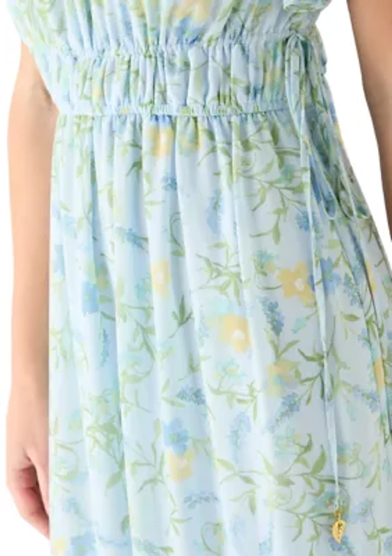 Women's Sleeveless Floral Maxi Dress