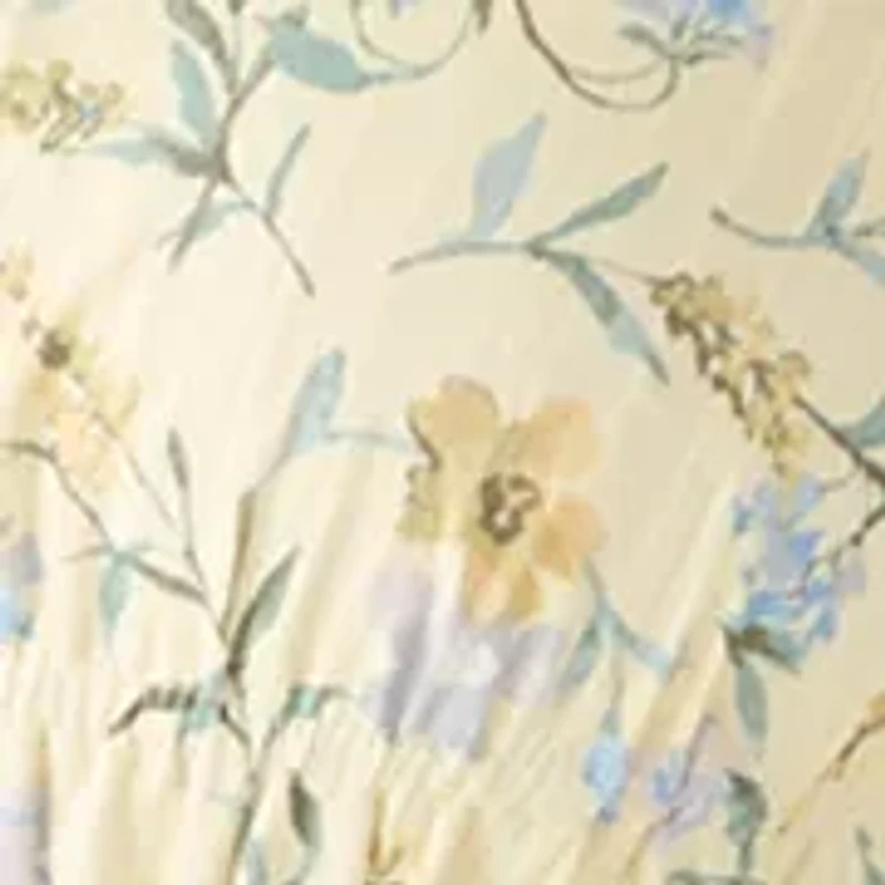 Plus Floral A-Line Dress