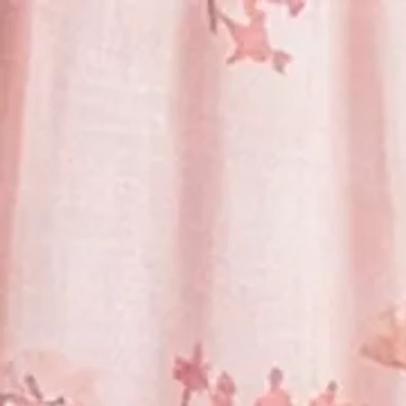 Plus Floral Twist Front A Line Dress