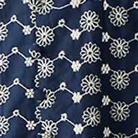 Plus Puff Sleeve Embroidered Midi Dress